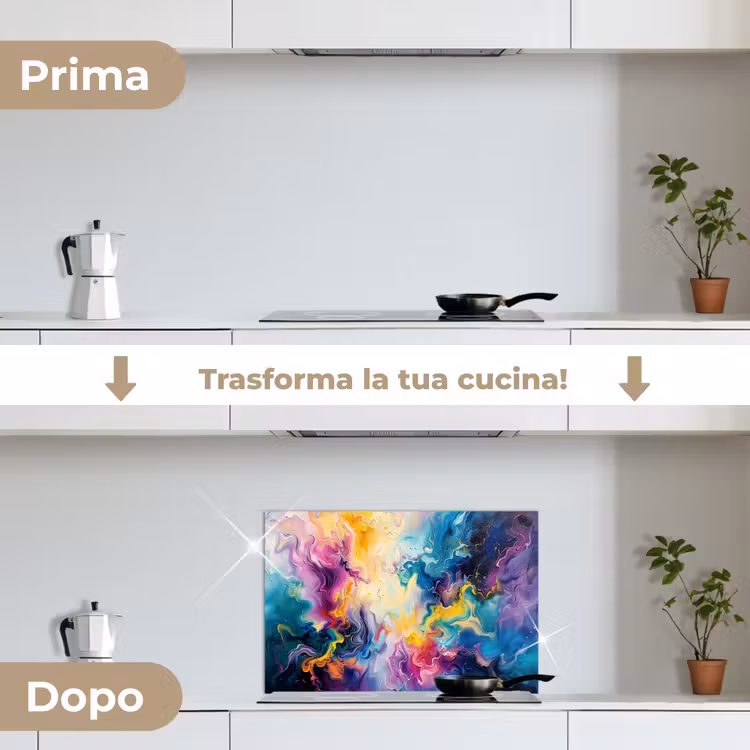 Paraschizzi cucina - Vernice - Colorata - Nero - Colori — 7