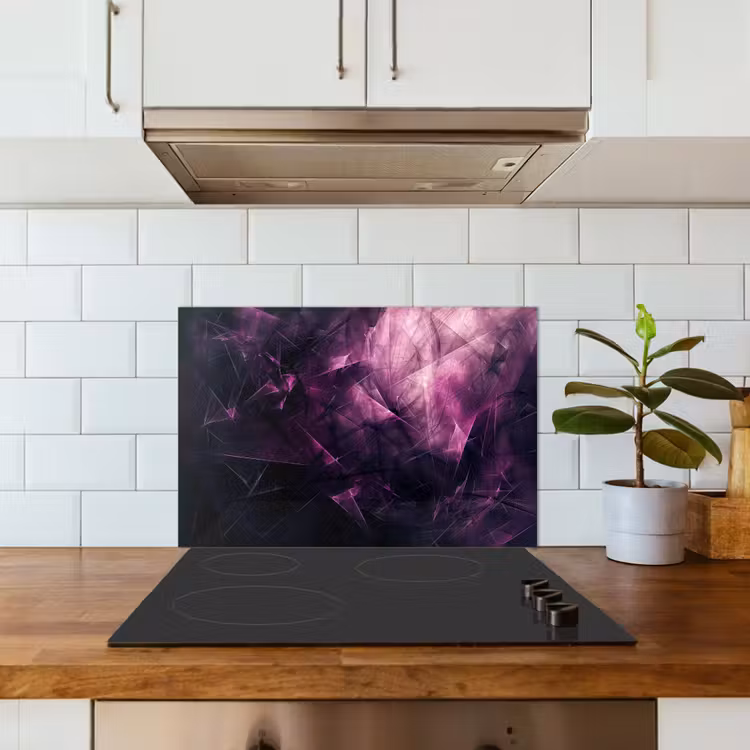 Paraschizzi cucina - Viola - Luce - Nero — 3