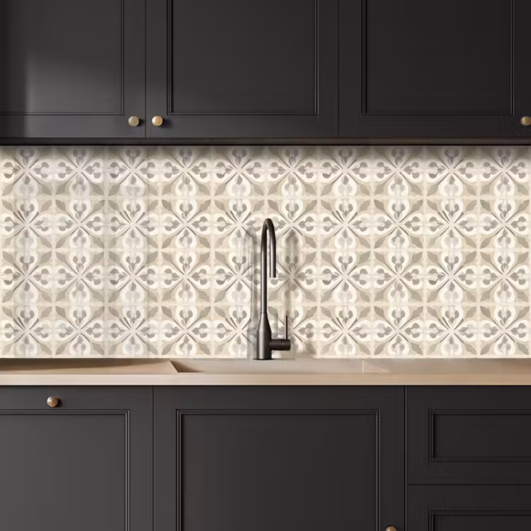 Schienale cucina - Piastrella - Motivo - Beige — 6