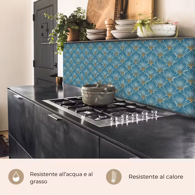 Schienale cucina - Simmetrico - Motivo - Blu — 5