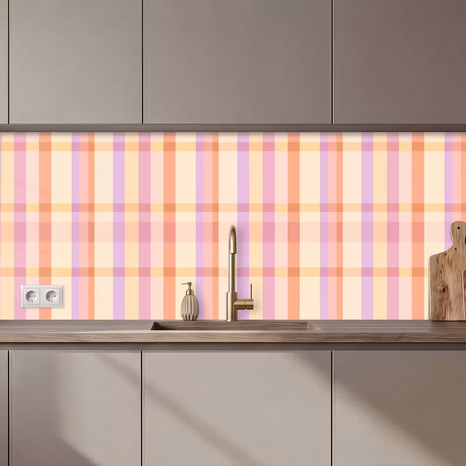 Schienale cucina - Pastello - Fuori modello - Geometrico — 1