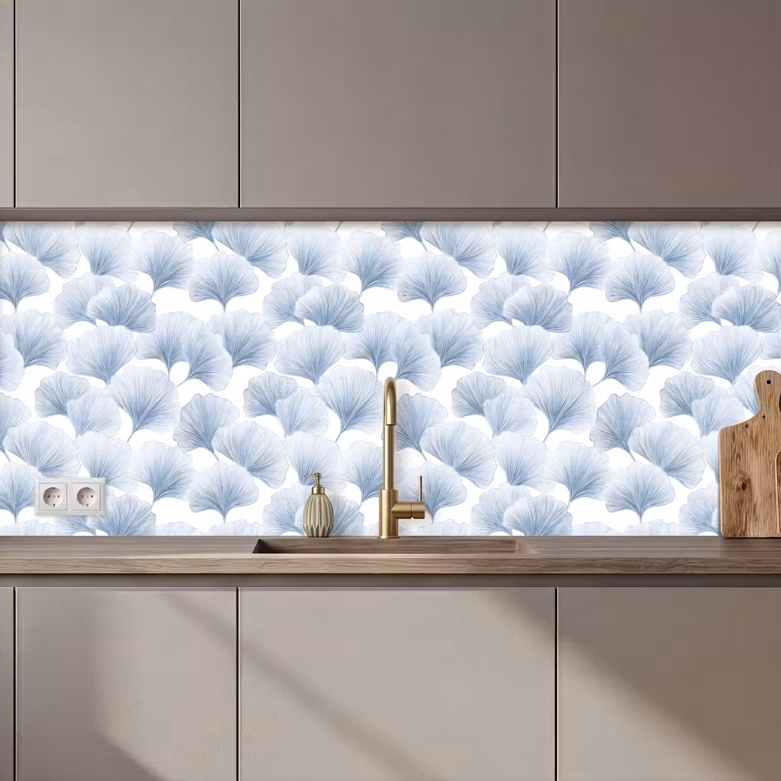 Schienale cucina - Ventilatore - Moderno - Blu — 1