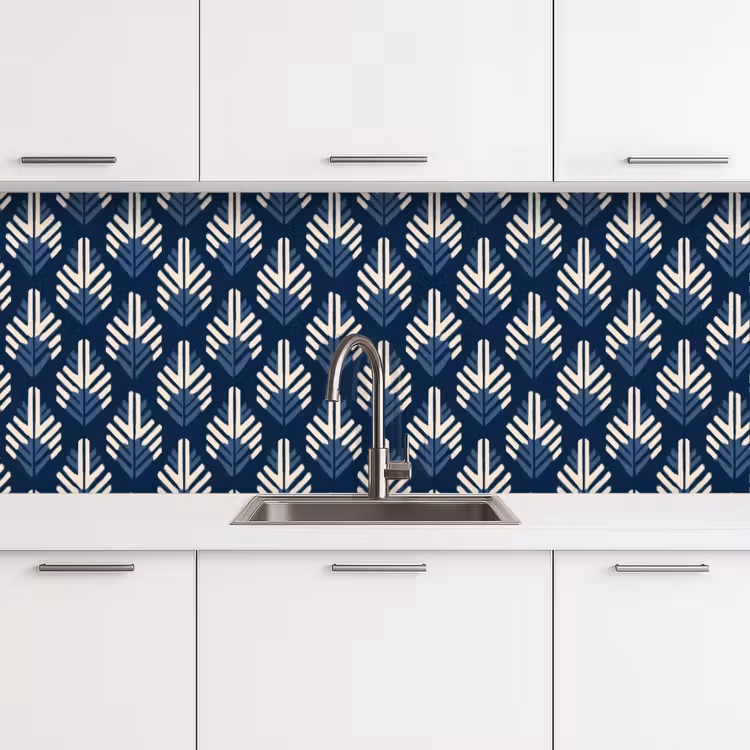 Schienale cucina - Moderno - Fantasia - Blu — 4