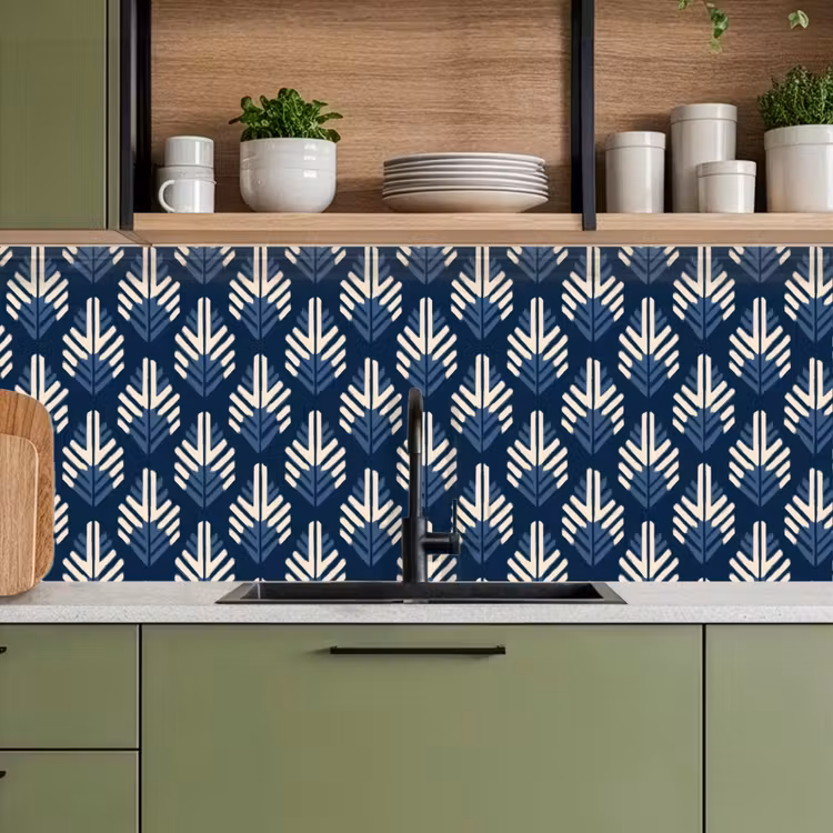 Schienale cucina - Moderno - Fantasia - Blu — 8