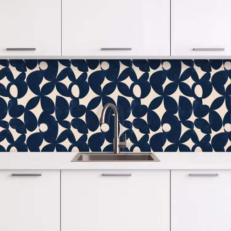 Schienale cucina - Moderno - Geometrico - Blu — 4