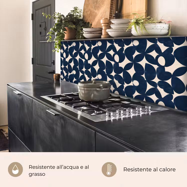 Schienale cucina - Moderno - Geometrico - Blu — 5
