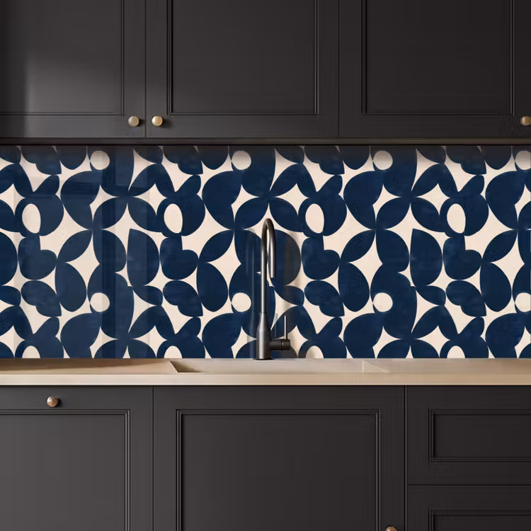 Schienale cucina - Moderno - Geometrico - Blu — 6