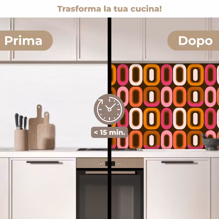 Schienale cucina - Moderno - Retrò - Colorato — 3