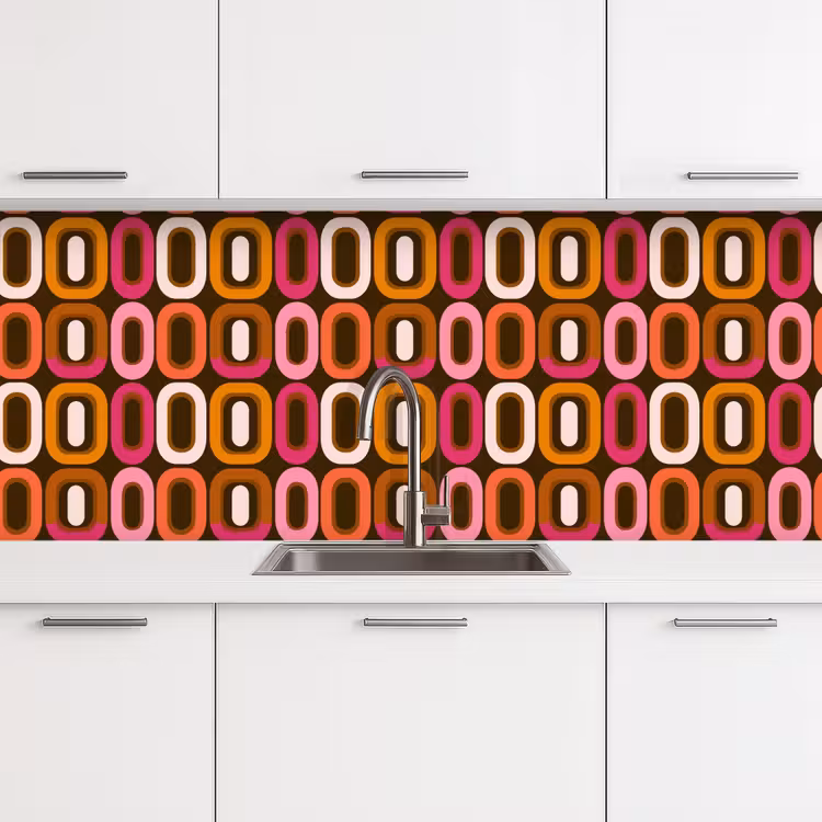 Schienale cucina - Moderno - Retrò - Colorato — 4