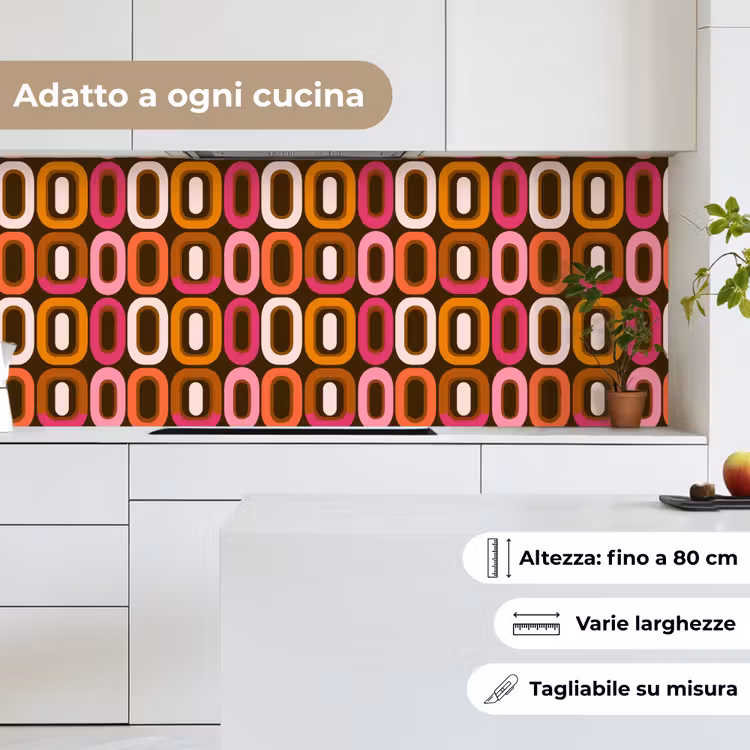 Schienale cucina - Moderno - Retrò - Colorato — 7