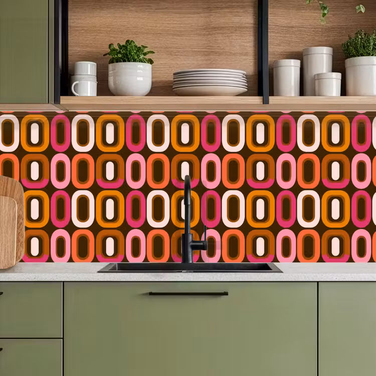 Schienale cucina - Moderno - Retrò - Colorato — 8