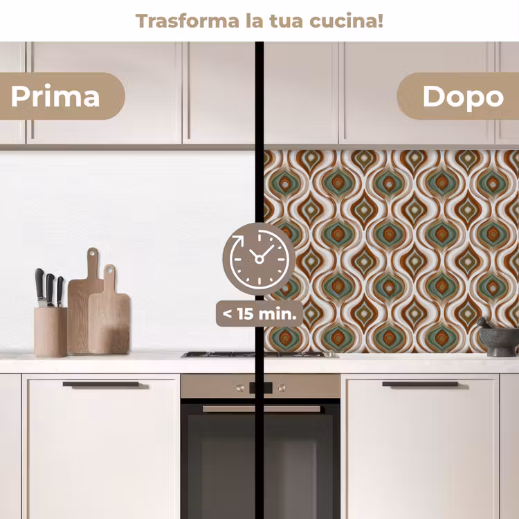 Schienale cucina - Motivo - Modello - Colorato — 3