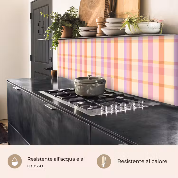 Schienale cucina - Pastello - Fuori modello - Geometrico — 5