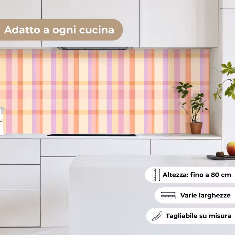 Schienale cucina - Pastello - Fuori modello - Geometrico — 7