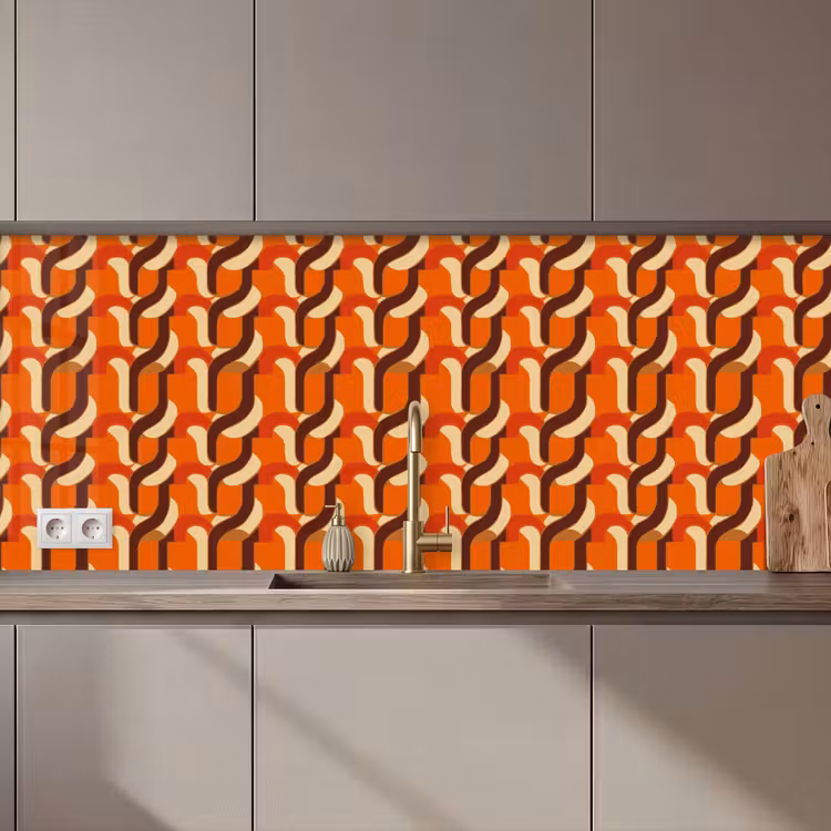 Schienale cucina - Retrò - Moderno - Colorato — 1
