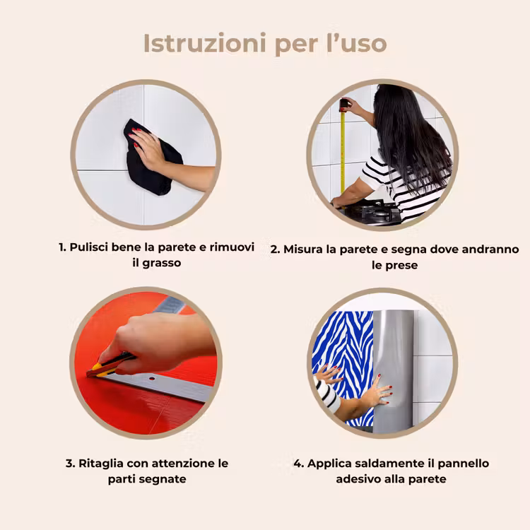 Schienale cucina - Zebra - Motivo - Cobalto - Blu — 9