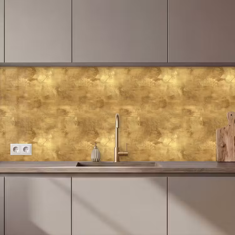 Schienale cucina - Industriale - Texture - Oro — 1