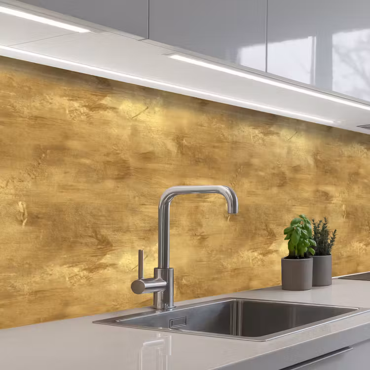Schienale cucina - Industriale - Texture - Oro — 2