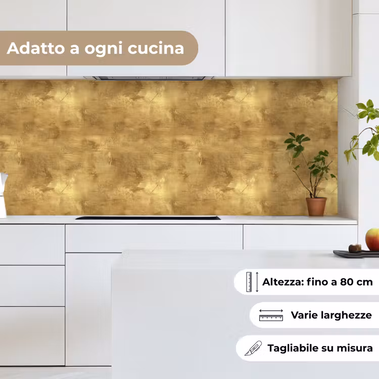 Schienale cucina - Industriale - Texture - Oro — 7