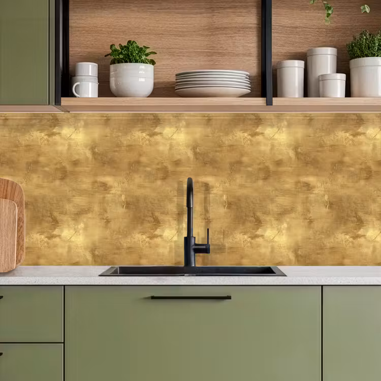 Schienale cucina - Industriale - Texture - Oro — 8