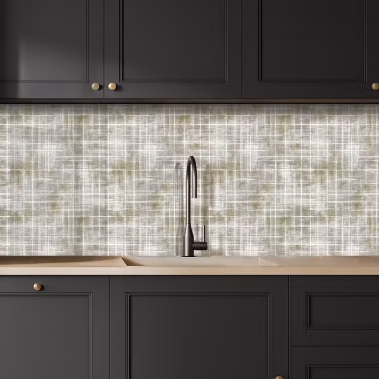 Schienale cucina - Lino - Motivo - Verde — 6