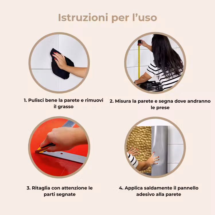 Schienale cucina - Metallo - Dinamico - Oro — 9