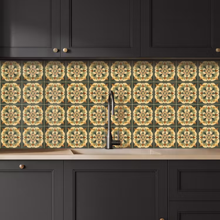 Schienale cucina - Ornamento - Motivo - Verde — 6