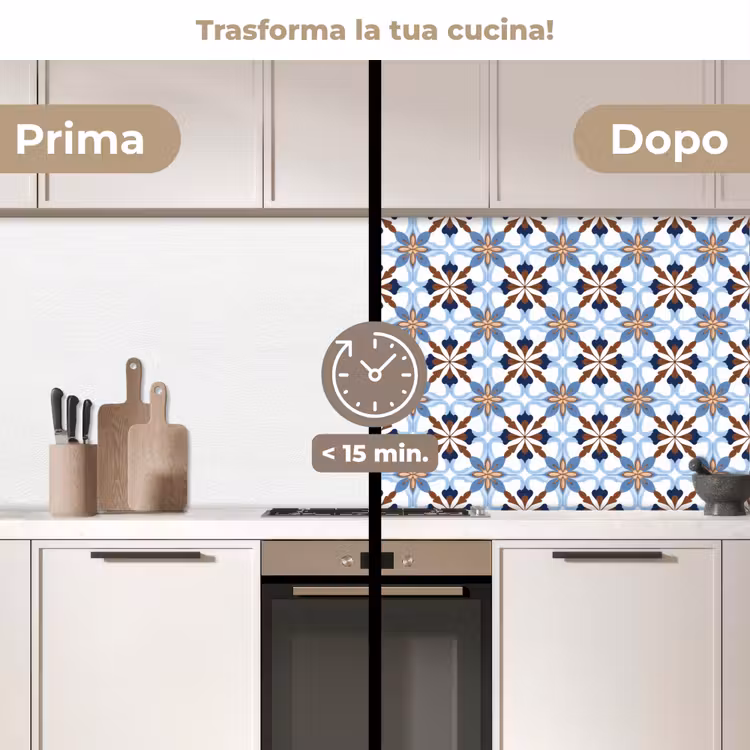 Schienale cucina - Ornamento - Piastrella - Colorato — 3