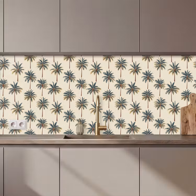 Schienale cucina - Palme - Tropicale - Verde — 1