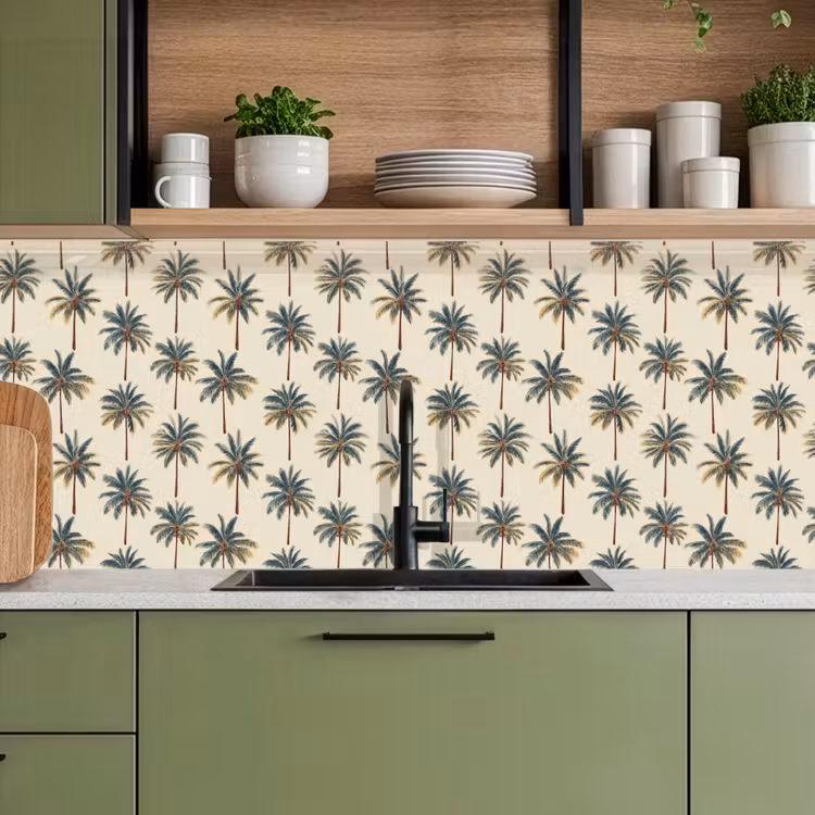 Schienale cucina - Palme - Tropicale - Verde — 8
