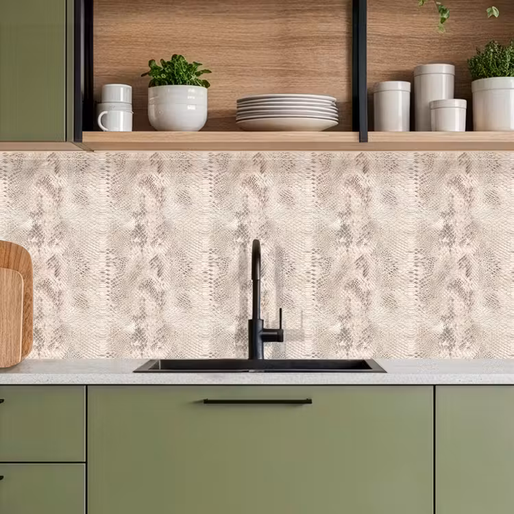Schienale cucina - Serpente - Motivo - Beige — 8