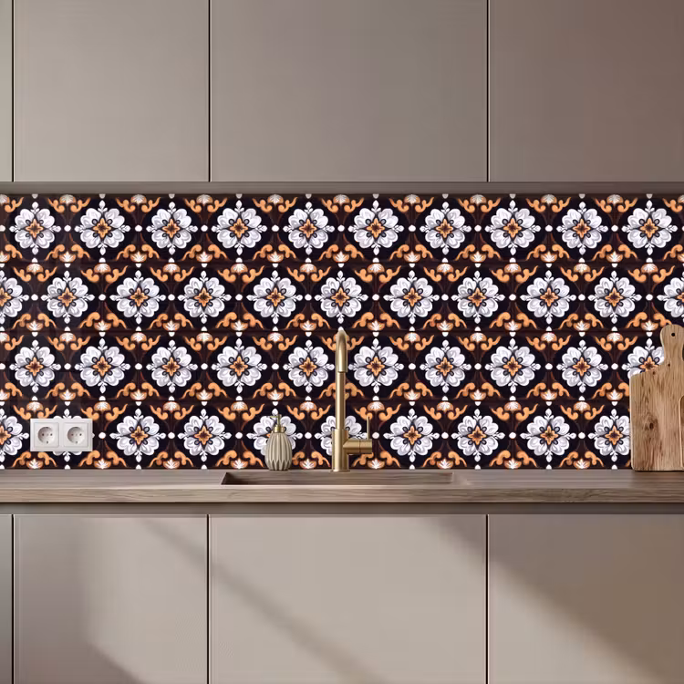 Schienale cucina - Tradizionale - Elemento - Colorato — 1