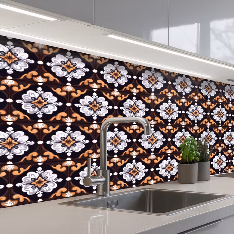 Schienale cucina - Tradizionale - Elemento - Colorato — 2