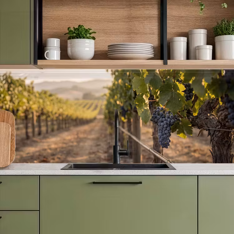 Schienale cucina - Uva - Vigneto - Luce solare — 8