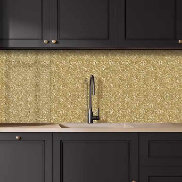 Schienale cucina - Ventaglio - Geometrico - Verde — 6