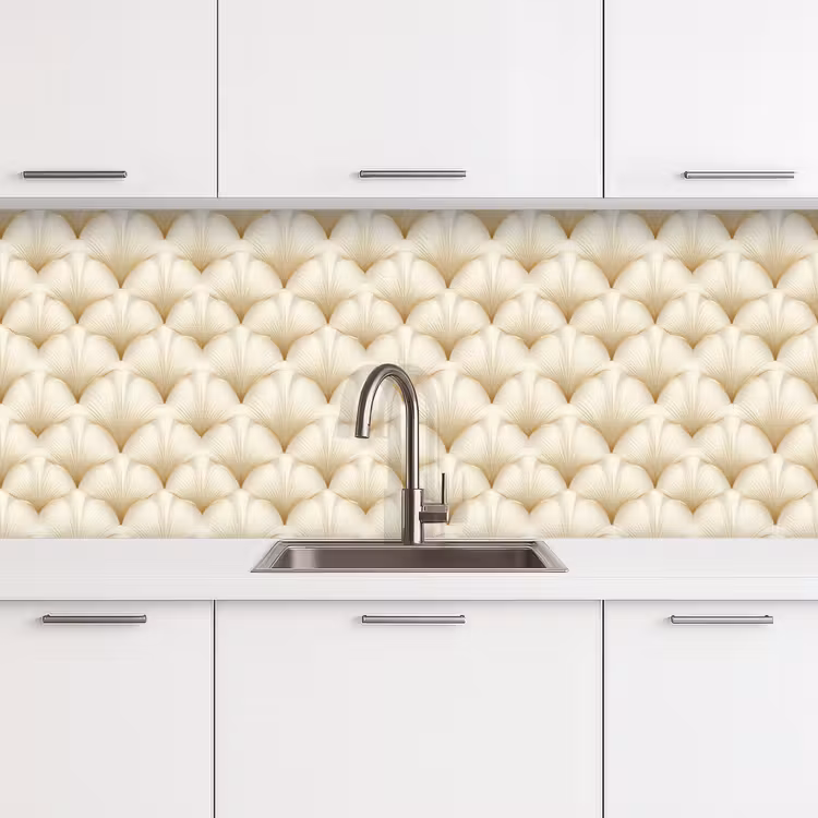 Schienale cucina - Ventaglio - Motivo - Oro — 4