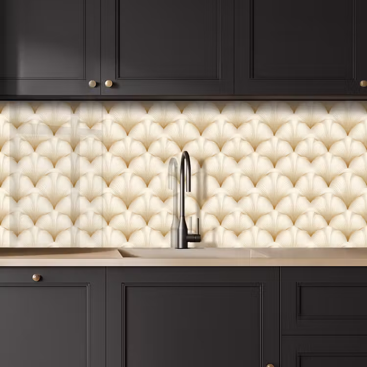 Schienale cucina - Ventaglio - Motivo - Oro — 6