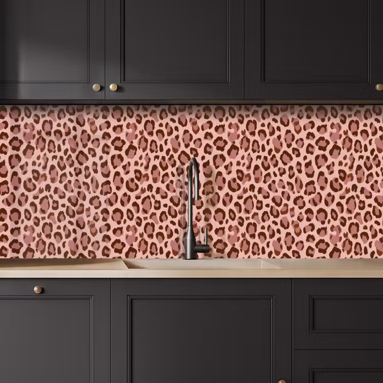 Schienale cucina - Leopardo - Motivo - Rosa — 6