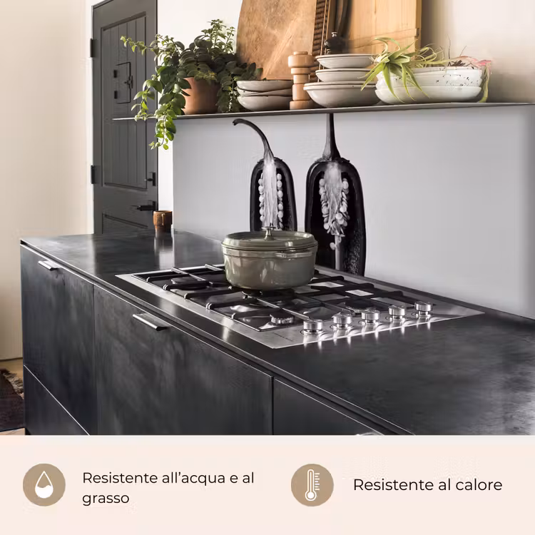 Schienale cucina - Peperoni - Nero - Bianco - Cornici per semi — 5