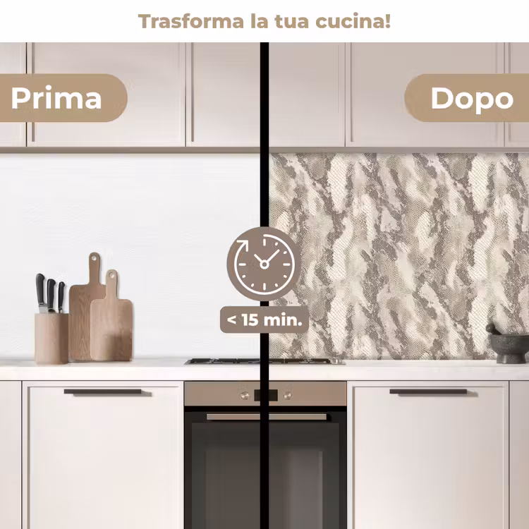 Schienale cucina - Serpente - Modello - Taupe — 3