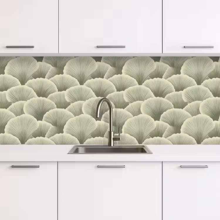 Schienale cucina - Ventaglio - Foglia - Verde — 4