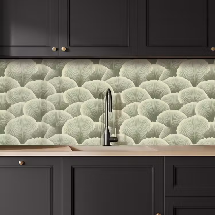 Schienale cucina - Ventaglio - Foglia - Verde — 6