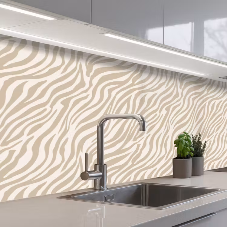 Schienale cucina - Zebra - Motivo - Beige — 2