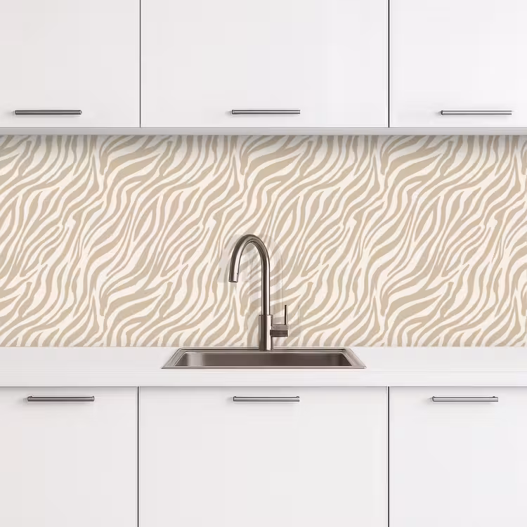 Schienale cucina - Zebra - Motivo - Beige — 4