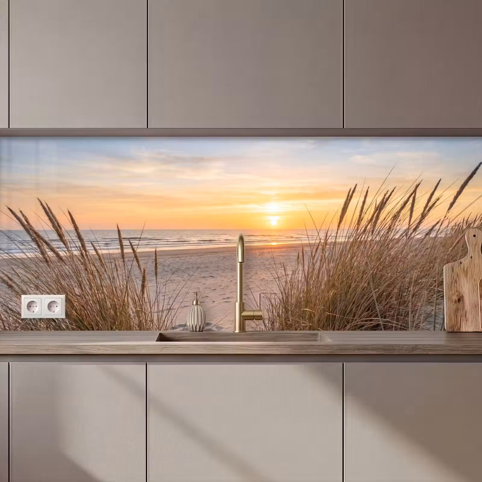 Schienale cucina - Tramonto - Dune - Mare — 1