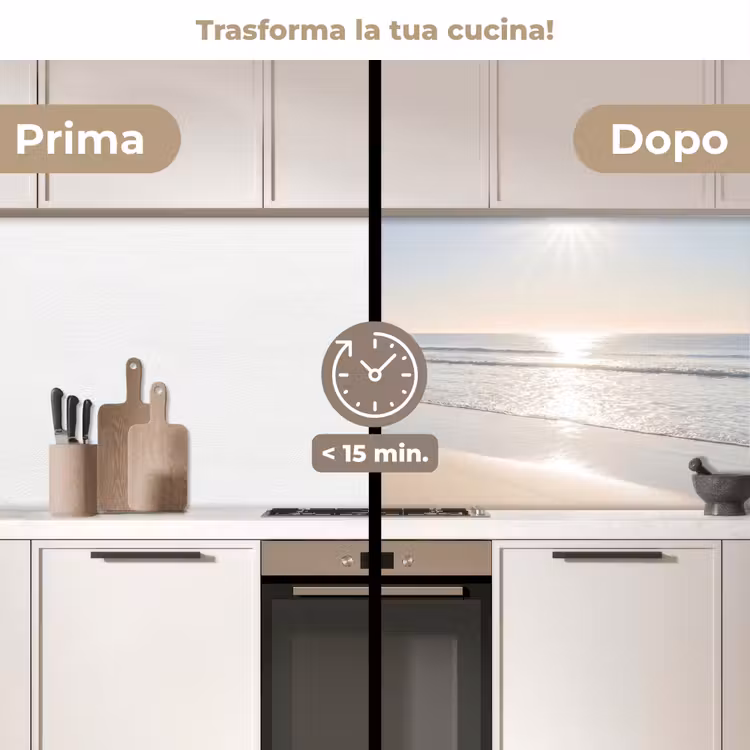 Schienale cucina - Mare - Sole - Sabbia — 3
