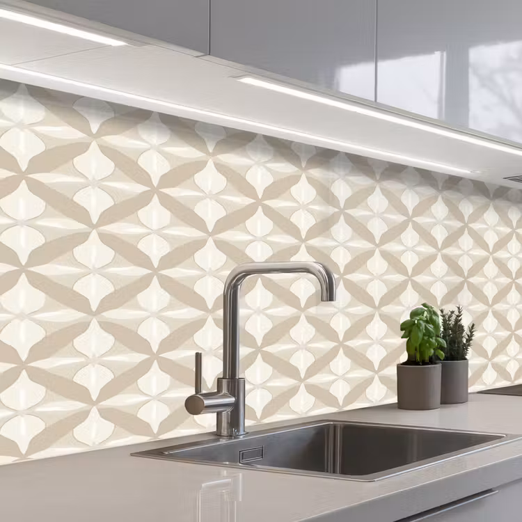 Schienale cucina - Modello - Classico - Beige — 2
