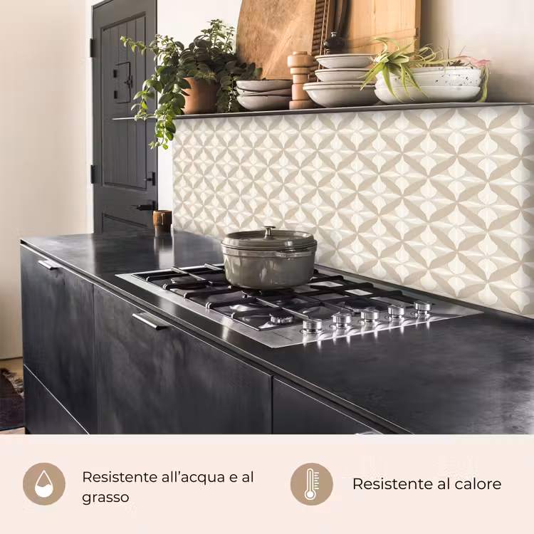 Schienale cucina - Modello - Classico - Beige — 5
