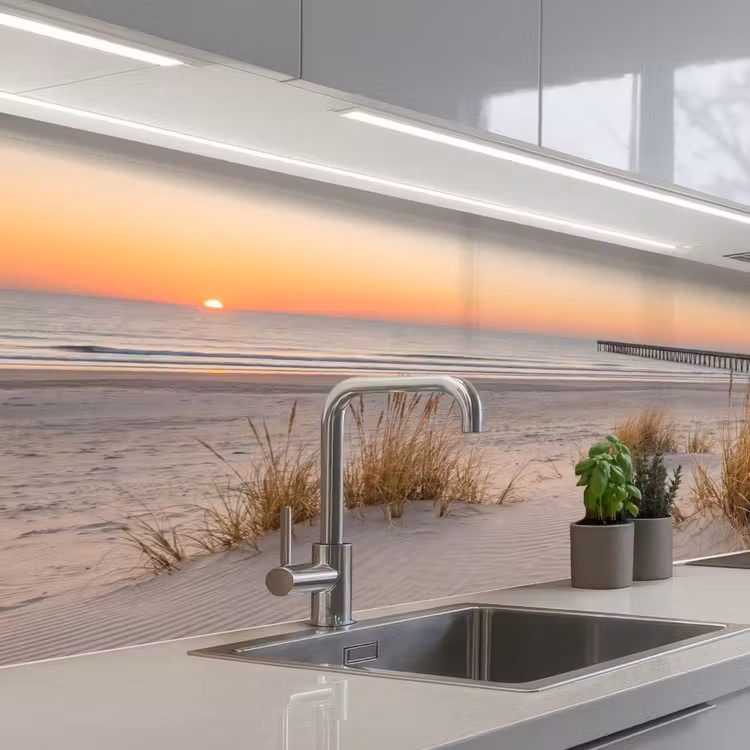 Schienale cucina - Molo - Tramonto - Spiaggia — 2