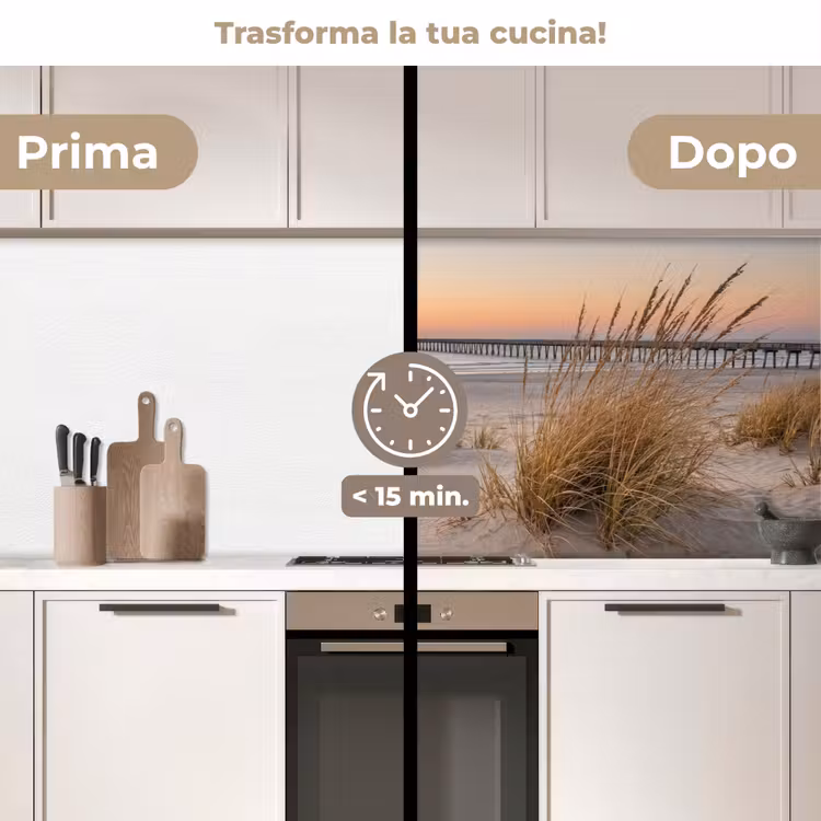 Schienale cucina - Molo - Tramonto - Spiaggia — 3